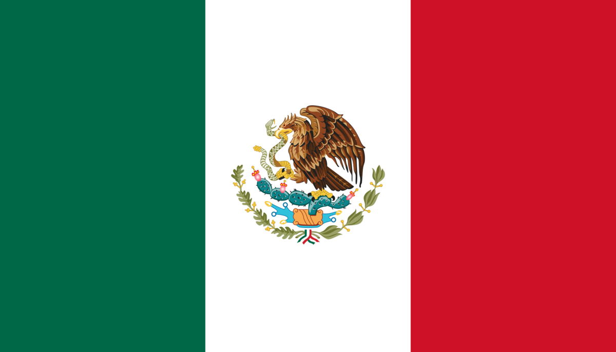 Mexico (Cancún, Mexico City) Flag